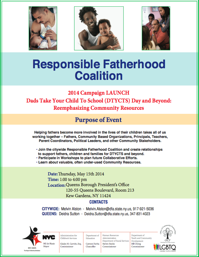 Responsible Fatherhood Coalition Ps 150 Queens Pta